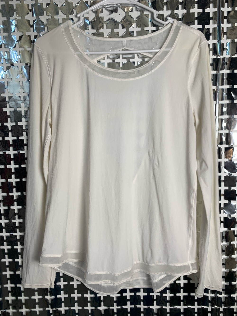 lululemon athletica Long Sleeve Crew Top - White